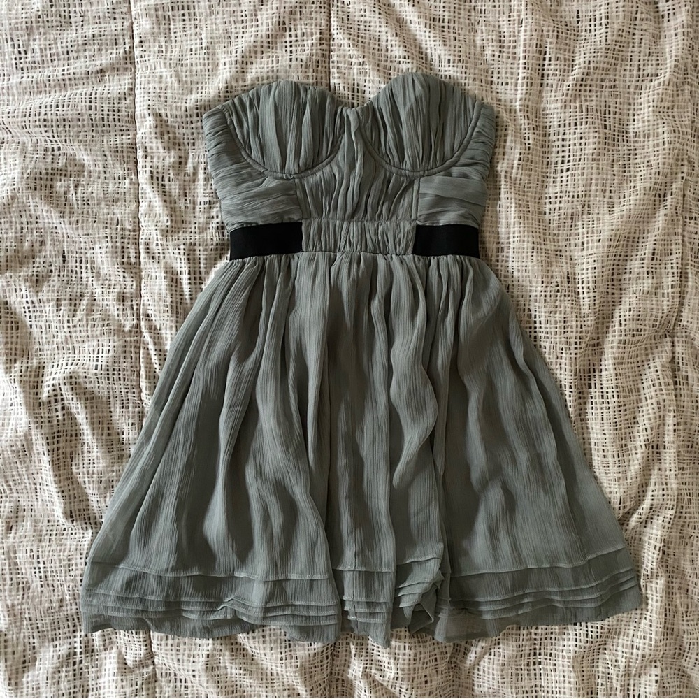 UO Pins and Needles Strapless Dress